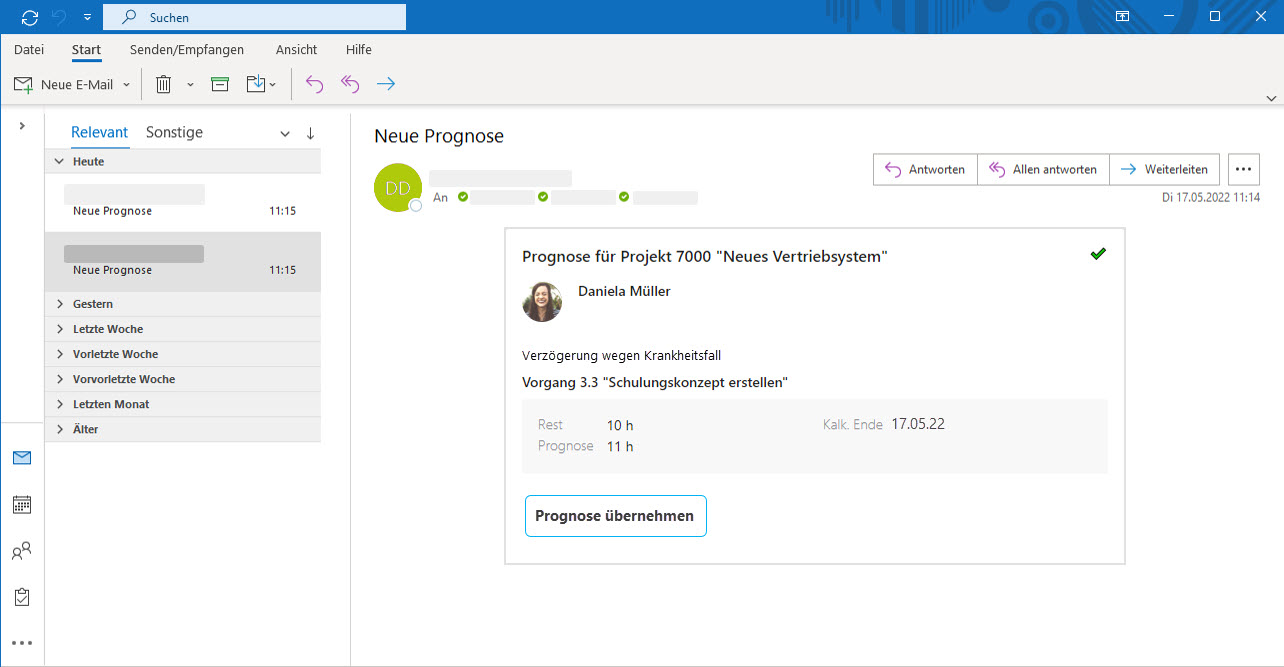 Schnell im Workflow reagieren: Mit Adaptive Cards passiert das direkt in der E-Mail.