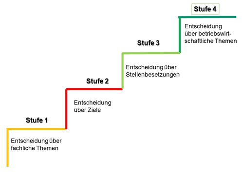 Stufen der Selbstorganisation (Quelle: Thonet 2024)