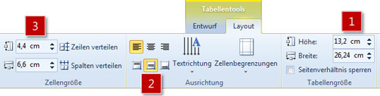 Mit wenigen Handgriffen geben Sie dem Layout der Tabelle das gewünschte Aussehen