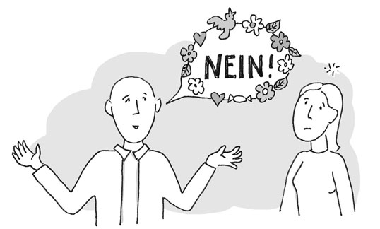 Mit Kreativität und Beharrlichkeit eine gute Lösungen für ein Nein sinden