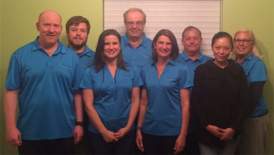 Picture 2:Part of the team at an event in September 2015. Deanna Landers is the fifth from left