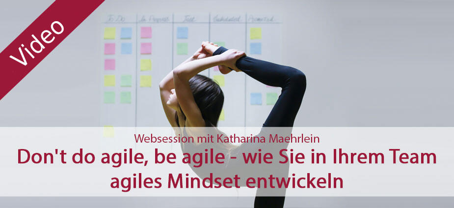 Don´t do agile, be agile - wie Sie in Ihrem Team agiles Mindset entwickeln Don´t do agile, be agile - wie Sie in Ihrem Team agiles Mindset entwickeln