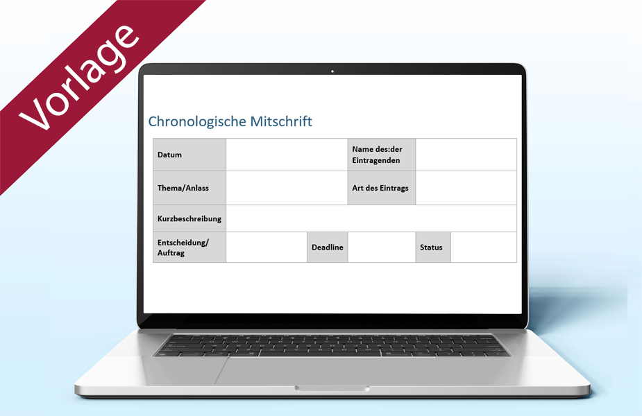 Projekttagebuch | Vorlage Word & Excel