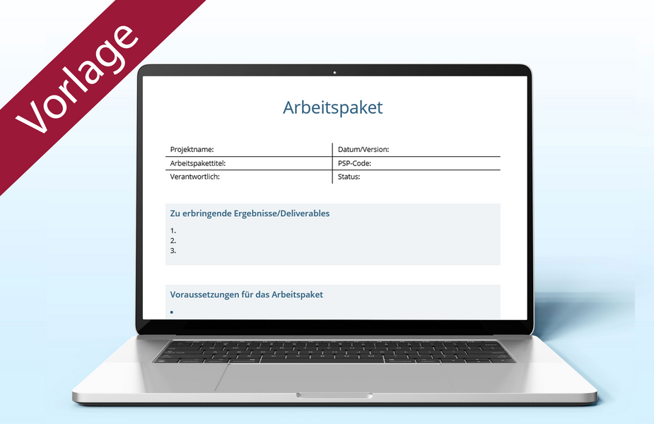 vorlage arbeitspaket