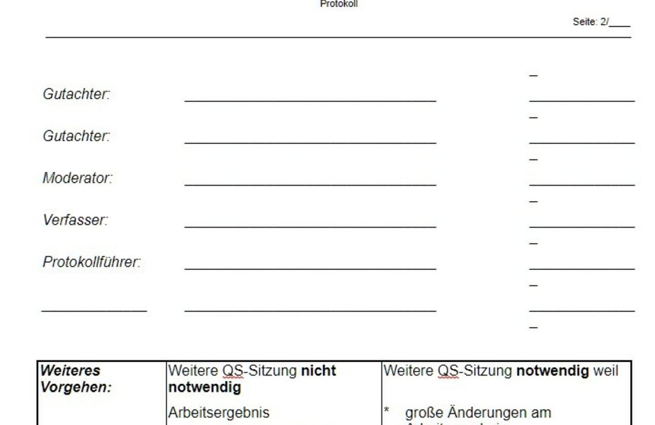 Muster für Prüfbericht