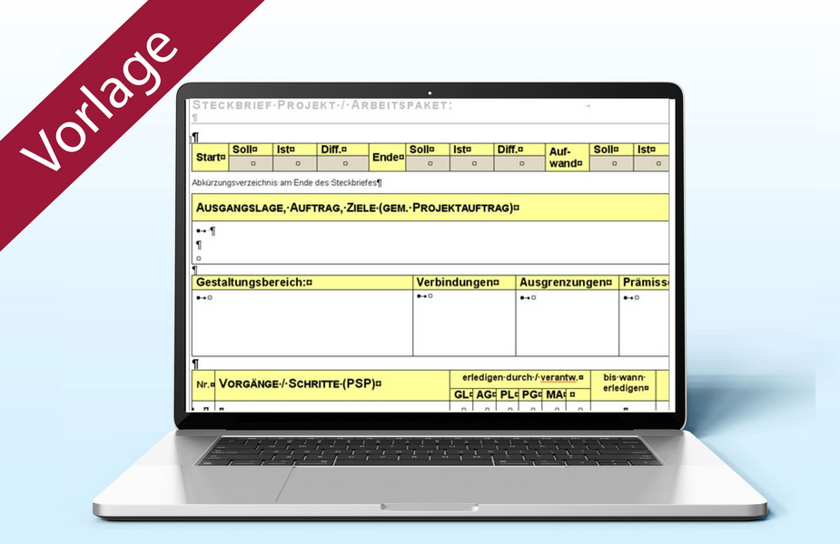 Projekt-Steckbrief für Kleinprojekte und Arbeitspakete Projekt-Steckbrief für Kleinprojekte und Arbeitspakete