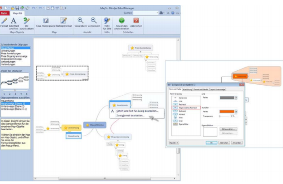 Projektvorlagen in MindManager