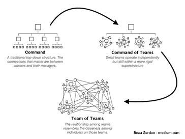 Cross-funktionale Team of Teams bewältigen Komplexität