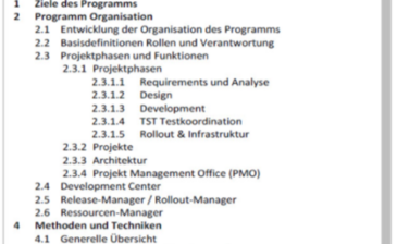 Projektdokumentation Vorlage