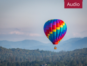 Heißluftballon als Bild für Entscheidungen