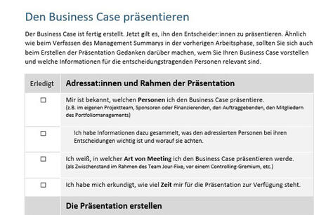 Tool Business Case | Checkliste Word & PDF