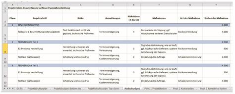 Kostenplan | Vorlage Excel