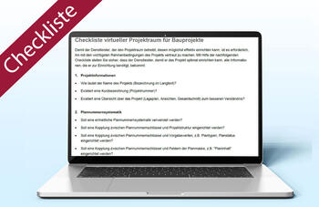 Checkliste für virtuellen Projektraum