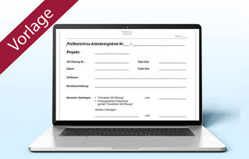 Mustervorlage für Prüfbericht
